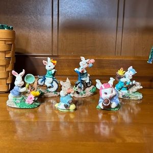 Set of 6 various Easter figurines
